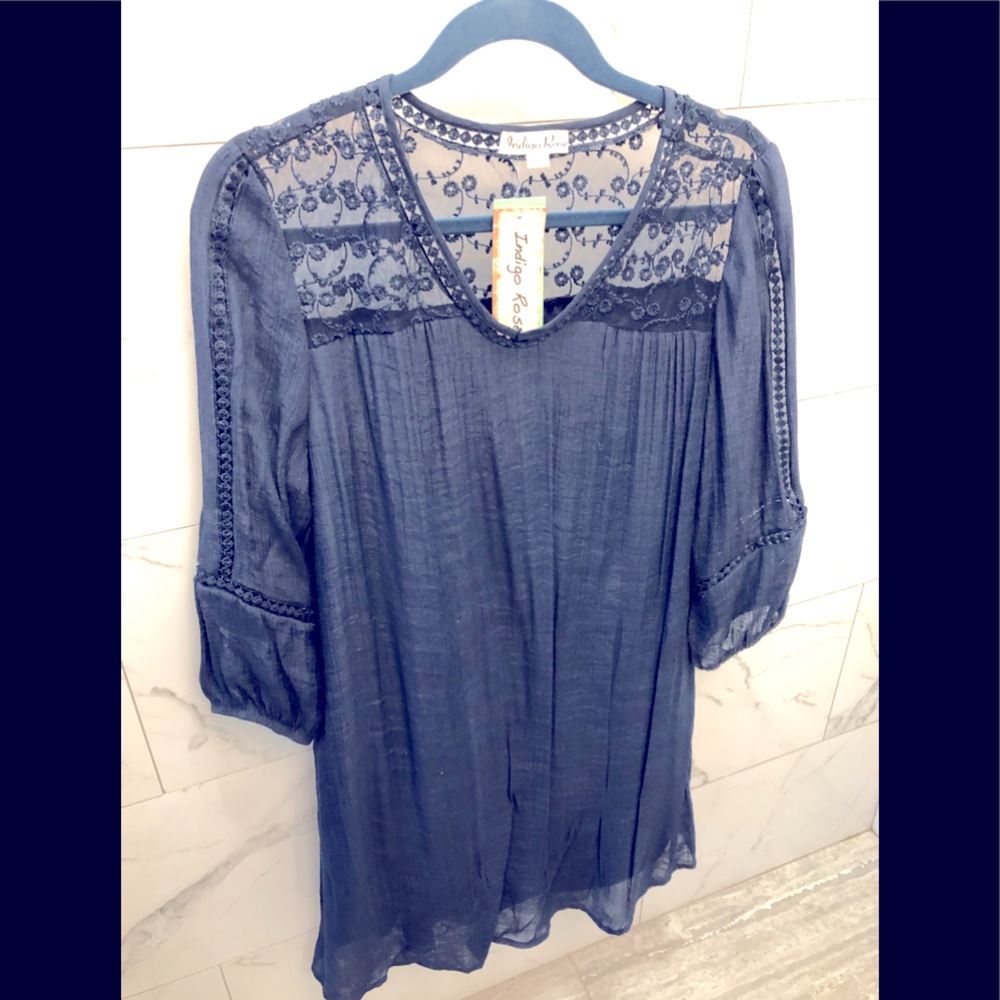 Indigo Rose Dress